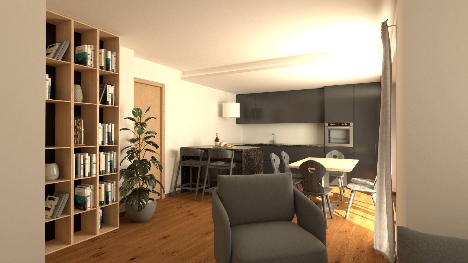 Dreamy three-room apartment on the ski slopes