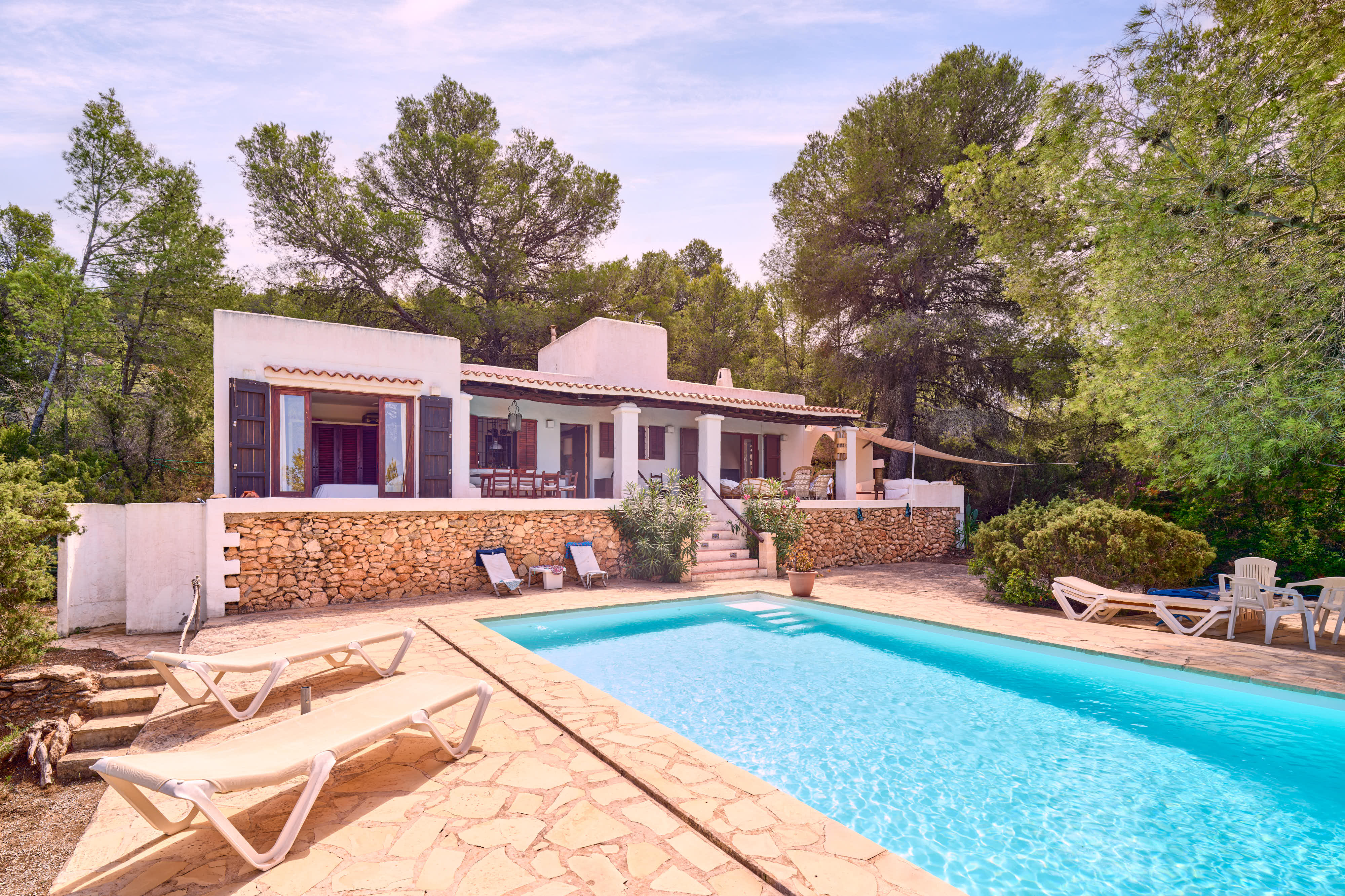 Charming ibizan villa with sea views