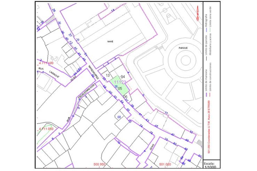 GROSSE INVESTITIONSCHANCE IN RIBEIRA. 111 m² großes, bebaubares Stadtgrundstück (Erdgeschoss + 2 Obergeschosse + Dachgeschoss) neben Grünanlage und Park.