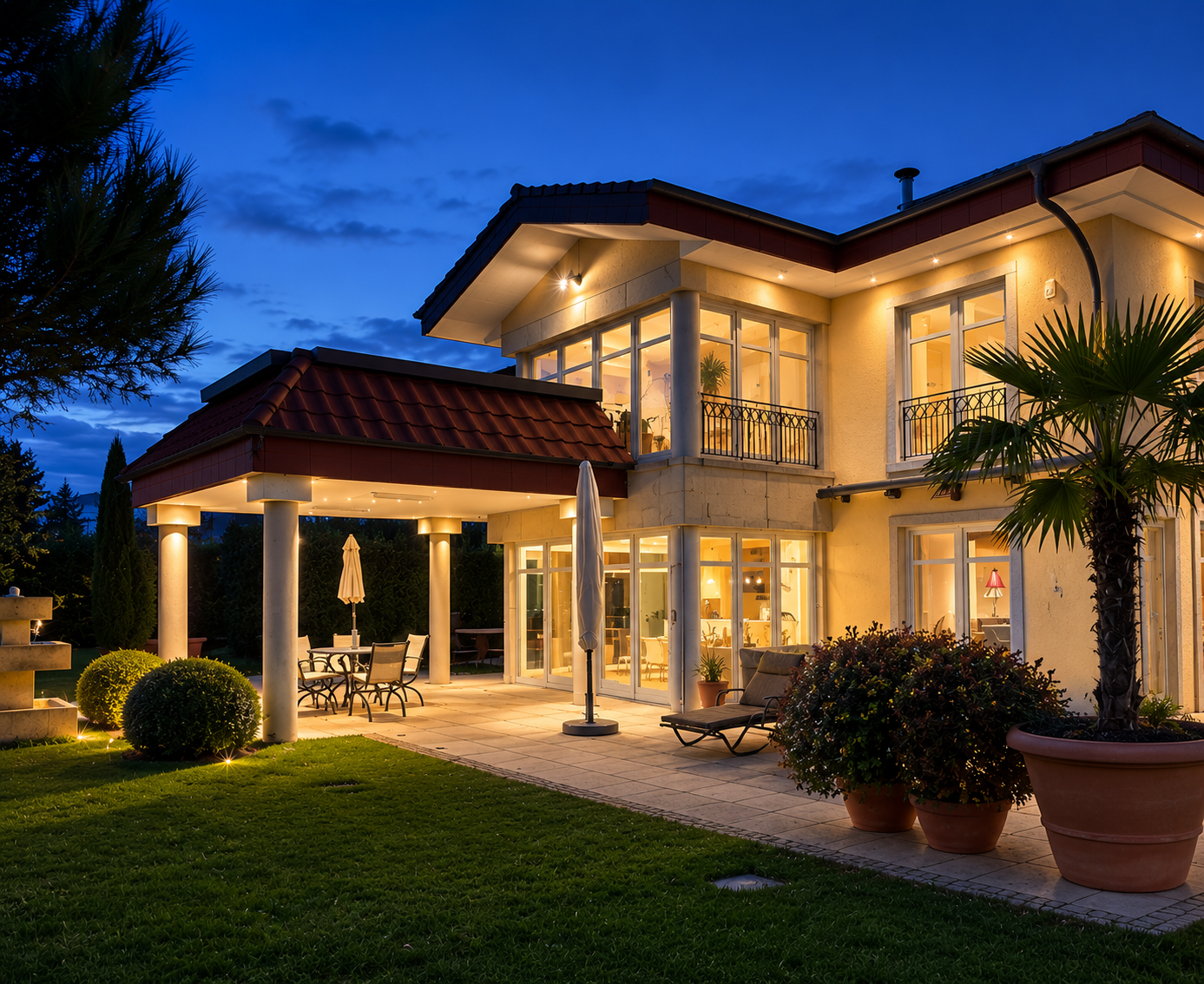 Repräsentative Villa mit außergewöhnlicher Architektur und hoher Privatsphäre