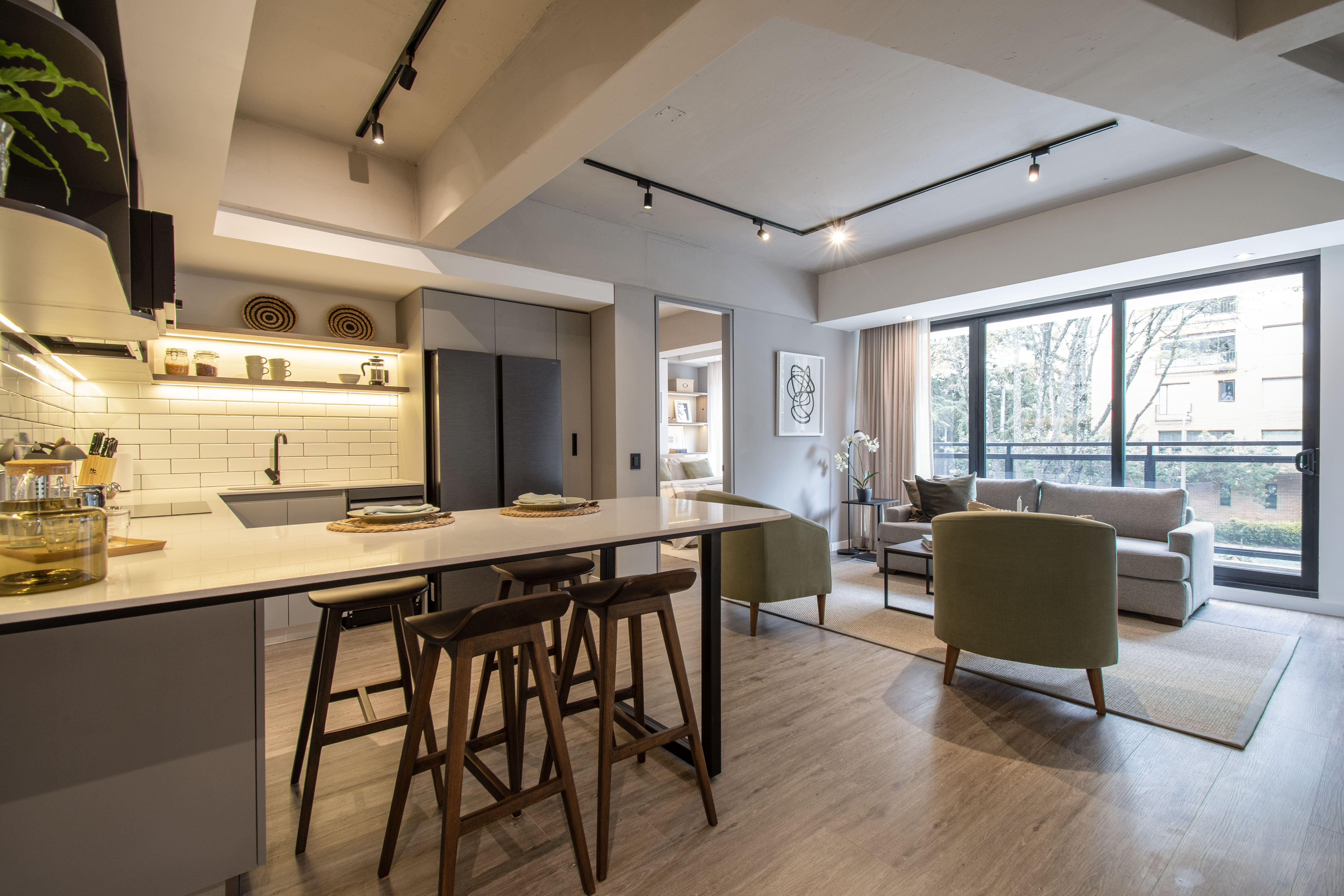 Moderno apartamento a estrenar con balcón para arriendo en El Chicó