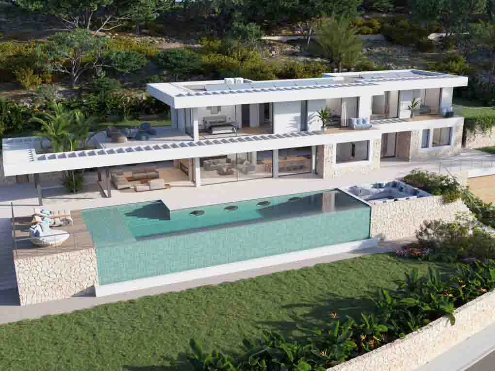 Building plot with licence for a modern villa
