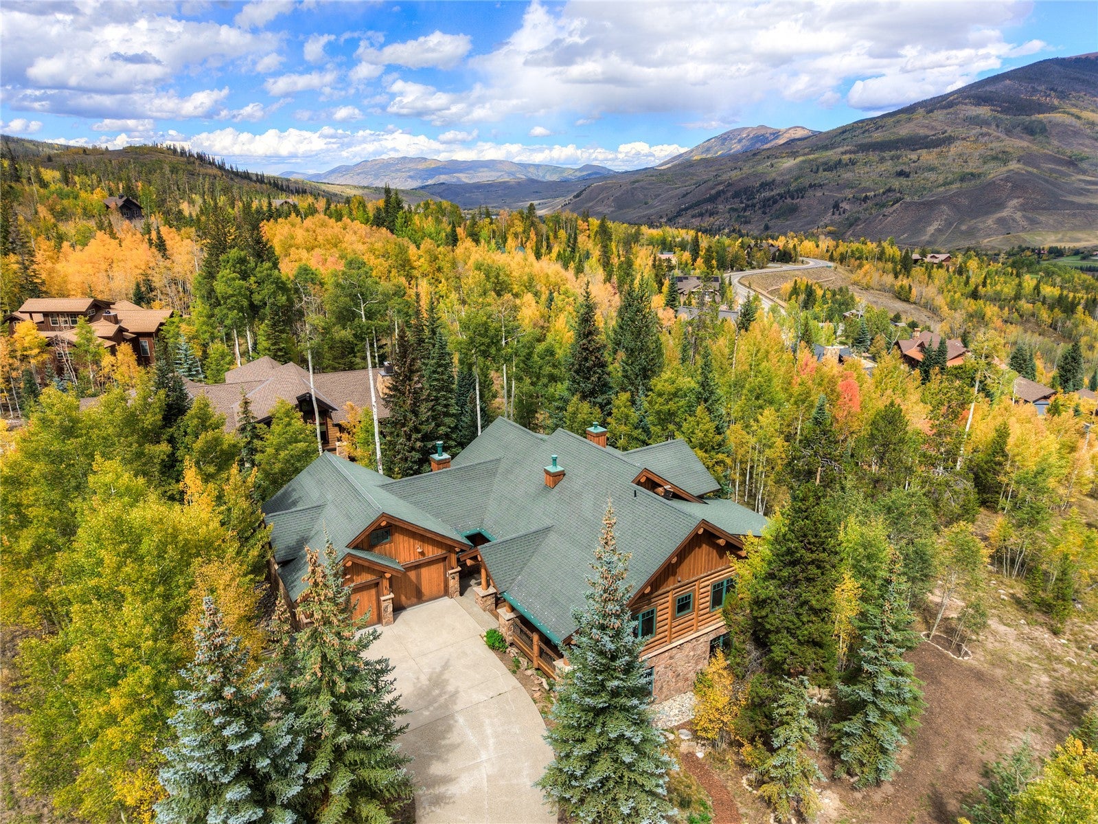Renovated Custom Log Home with Aspen Grove in Three Peaks