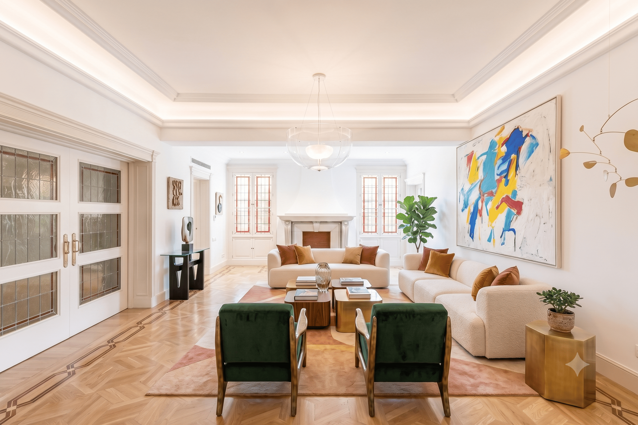 Spectacular stately apartment with fantastic views of El Retiro Park