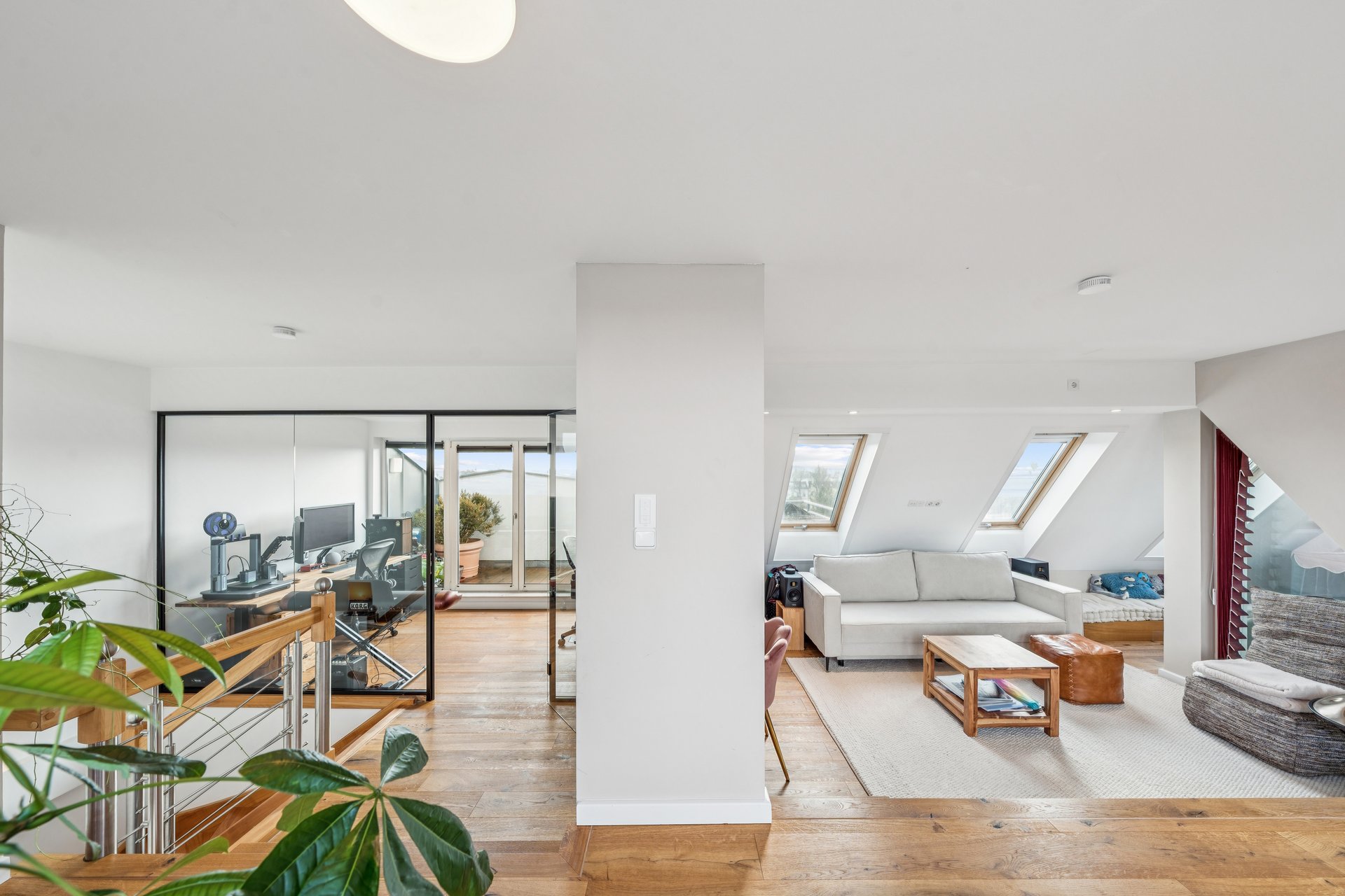 Traumhafte Penthouse-Maisonette mit Dachterrasse, Sauna und Weitblick