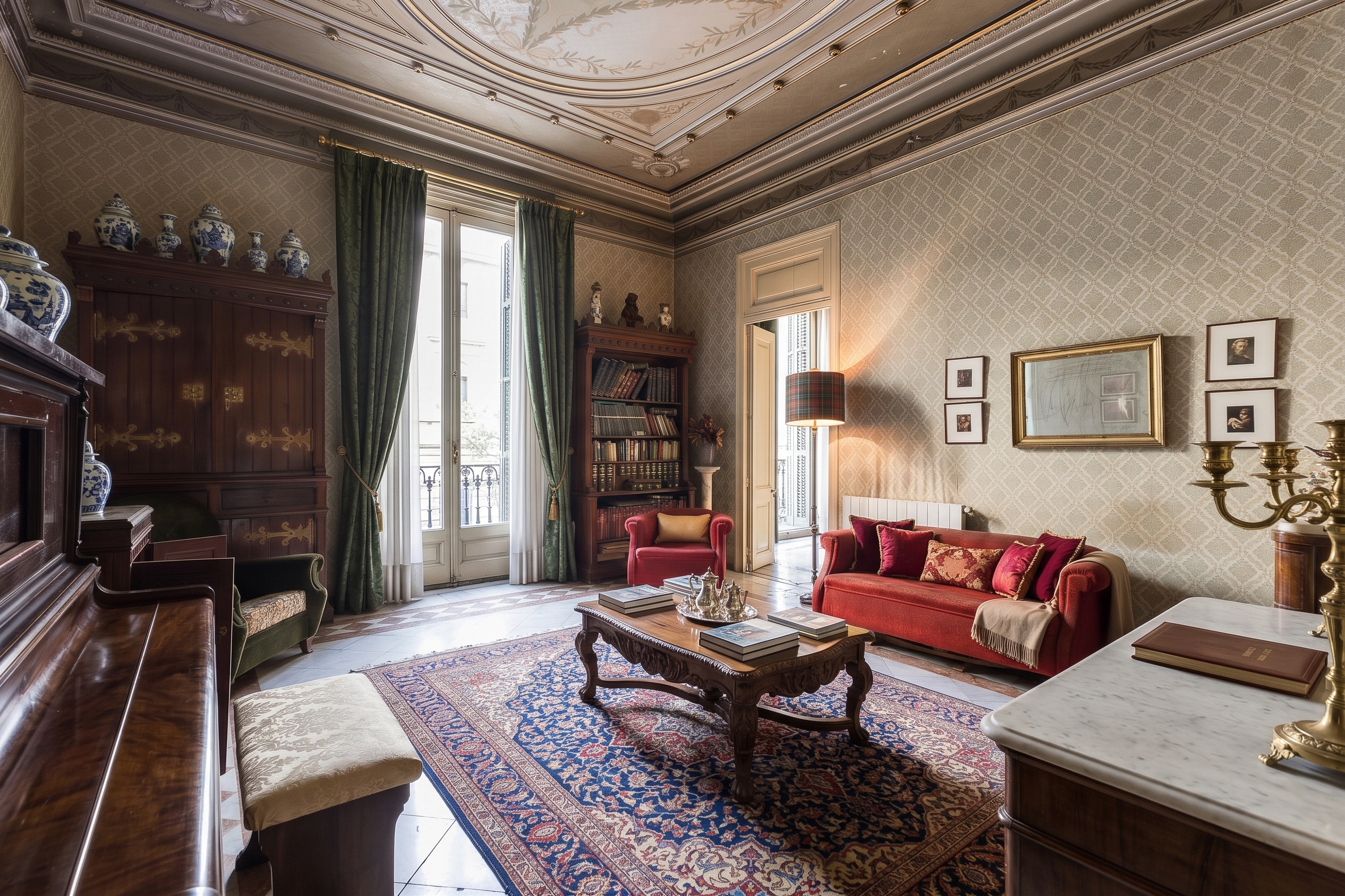 Stately property with 159 m² terrace in the rigth of Eixample [AI-modified]