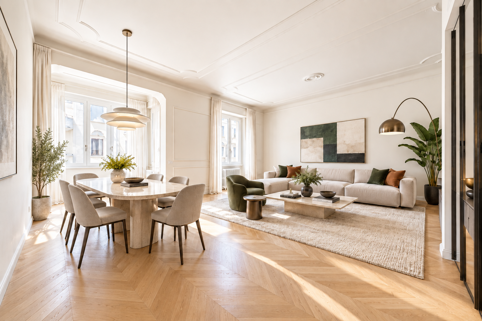 Exclusive residence in the Piazza Piemonte area [AI-modified]