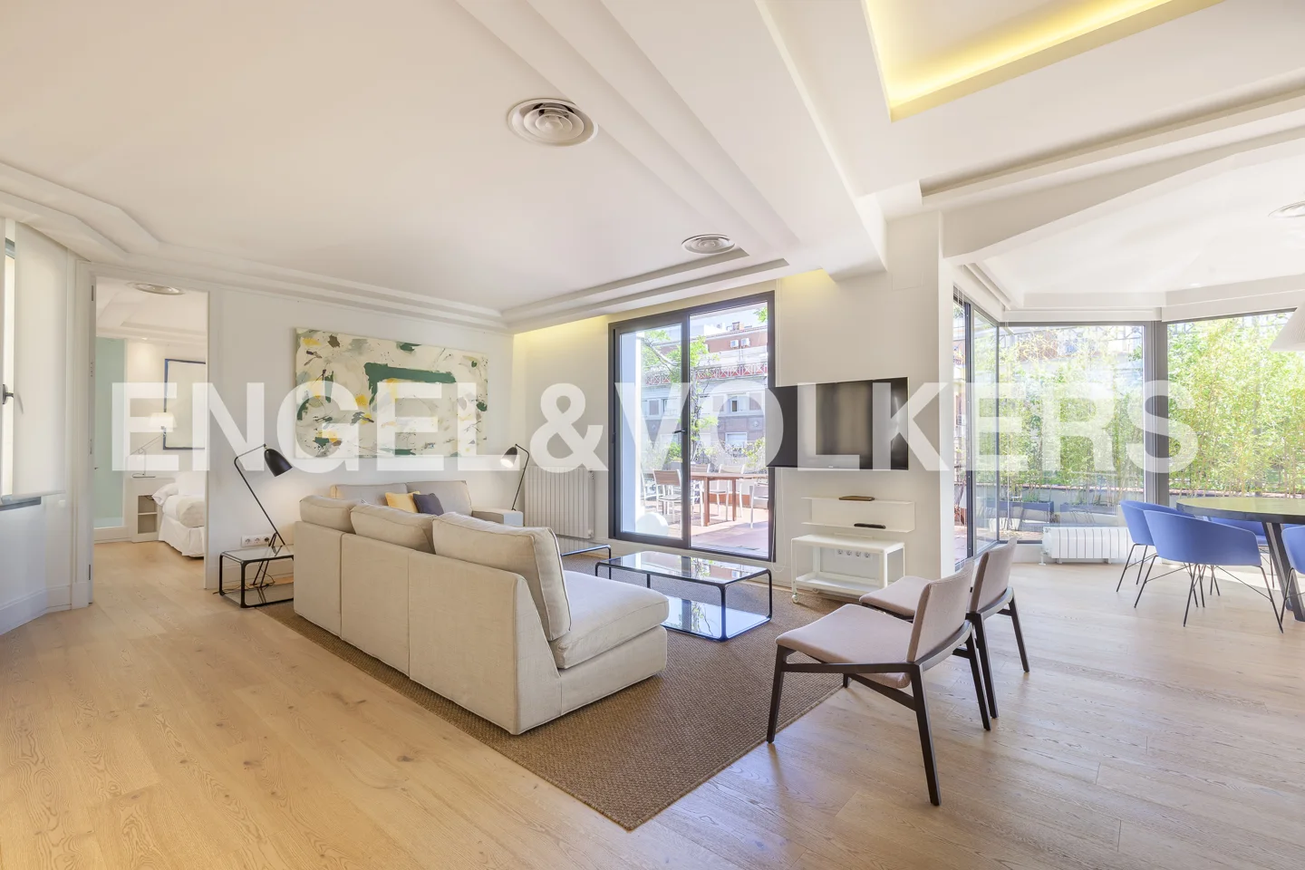 Furnished two bedroom penthouse with terrace for rent