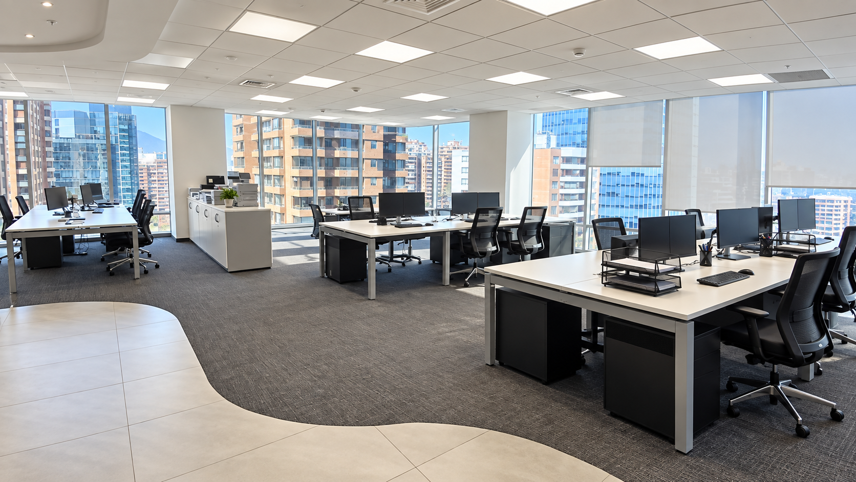 Oficina Amoblada 212 m2 Clase A, nueva Las Condes