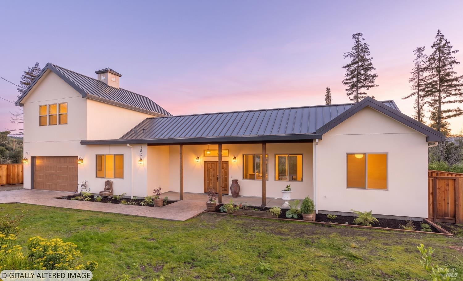 Newly Constructed Contemporary Farmhouse